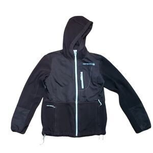 Womens Free Country Fleece Full Zip Hooded Jacket